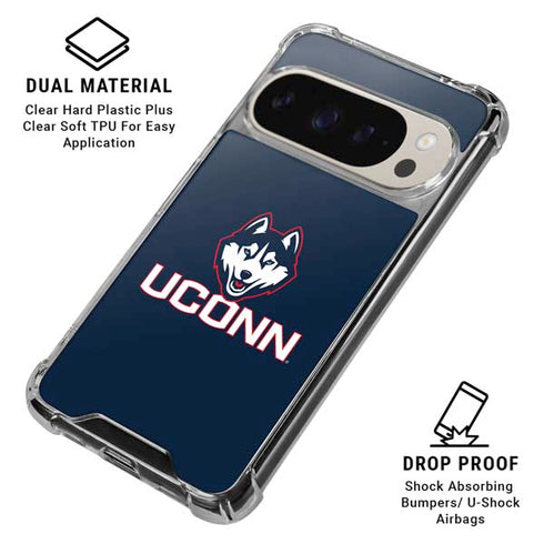 University of Connecticut UConn Logo Pixel 9/9 Pro Clear Case